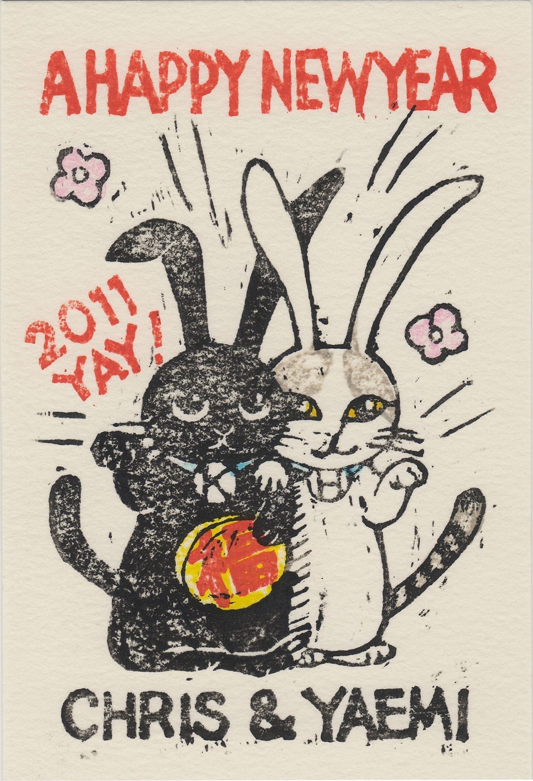 2011 (Heisei 23) New Year’s Card: Year of the Rabbit