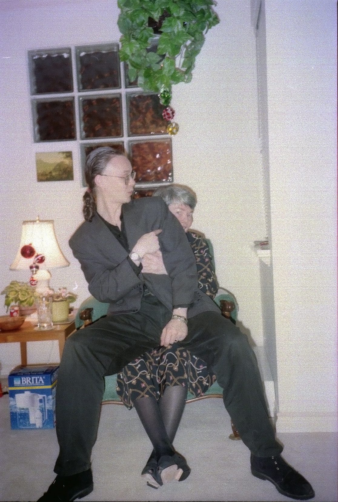 Frances and her son in 1993
