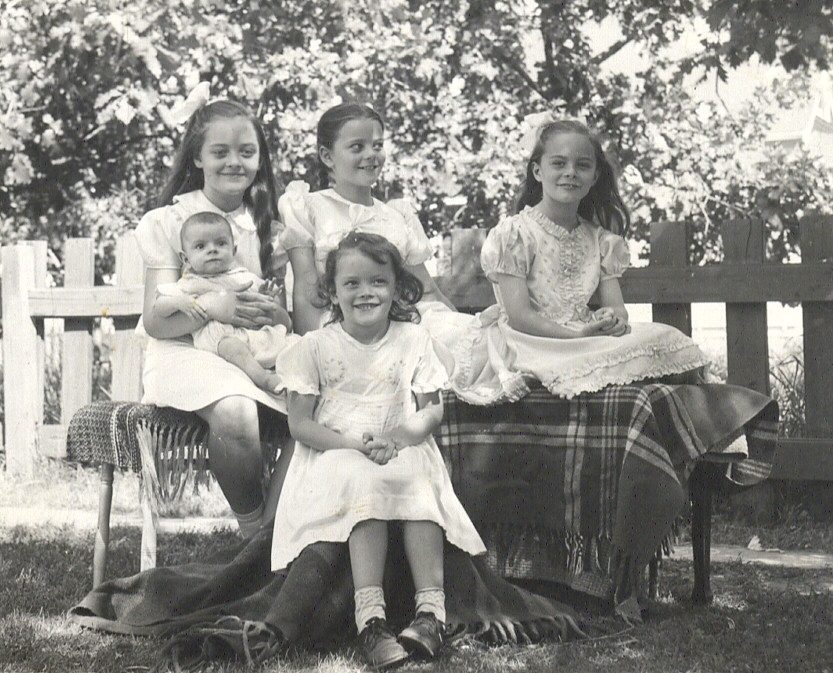 Frances and her siblings in 1941