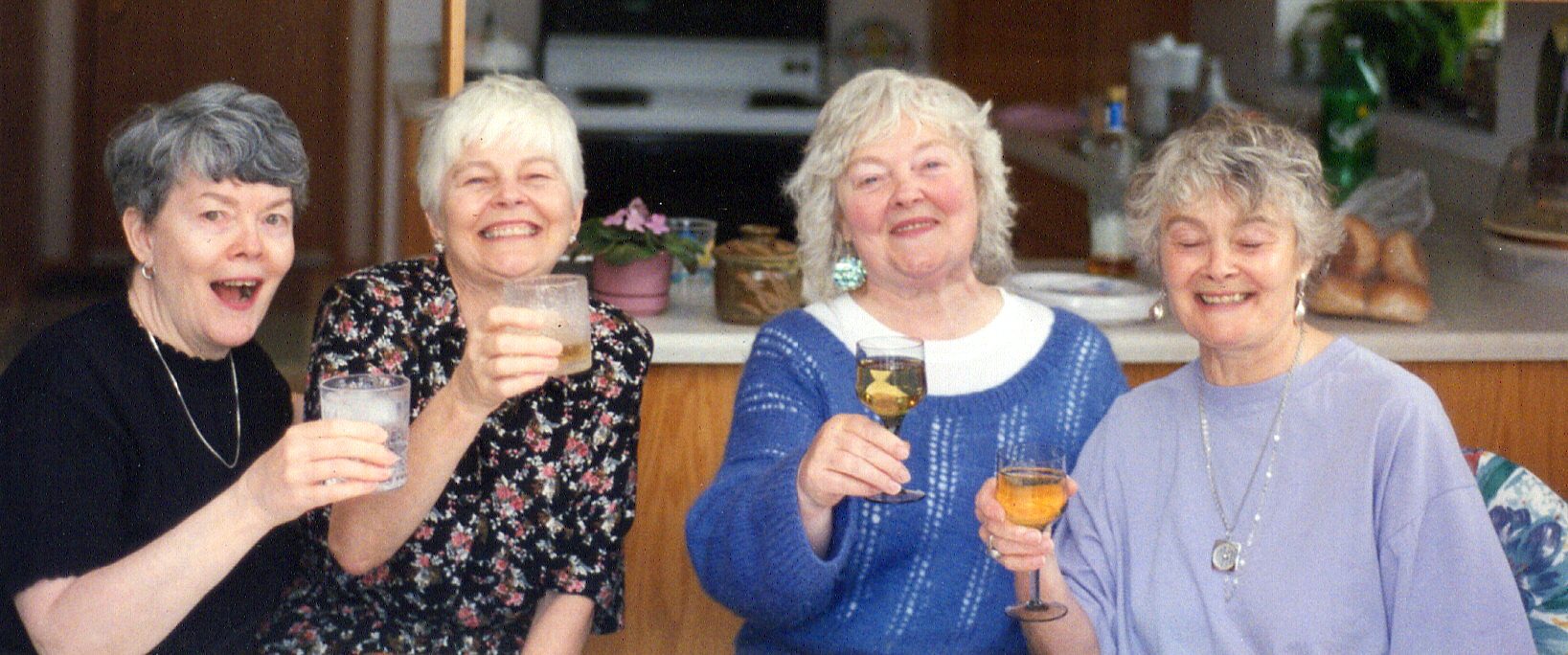 Frances and her sisters in the 1990s