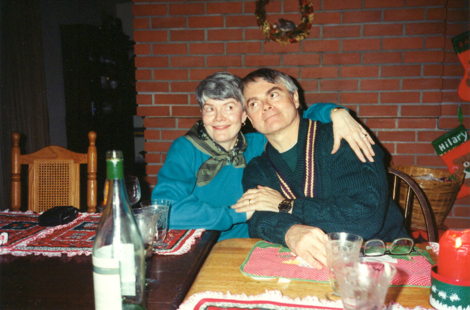 Frances and her brother in 1993