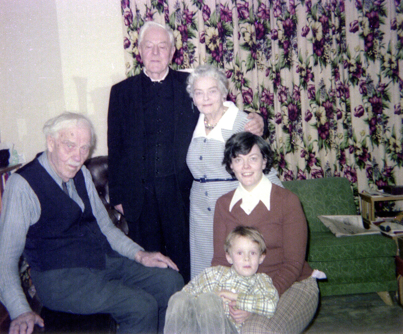 Frances and family members in 1974