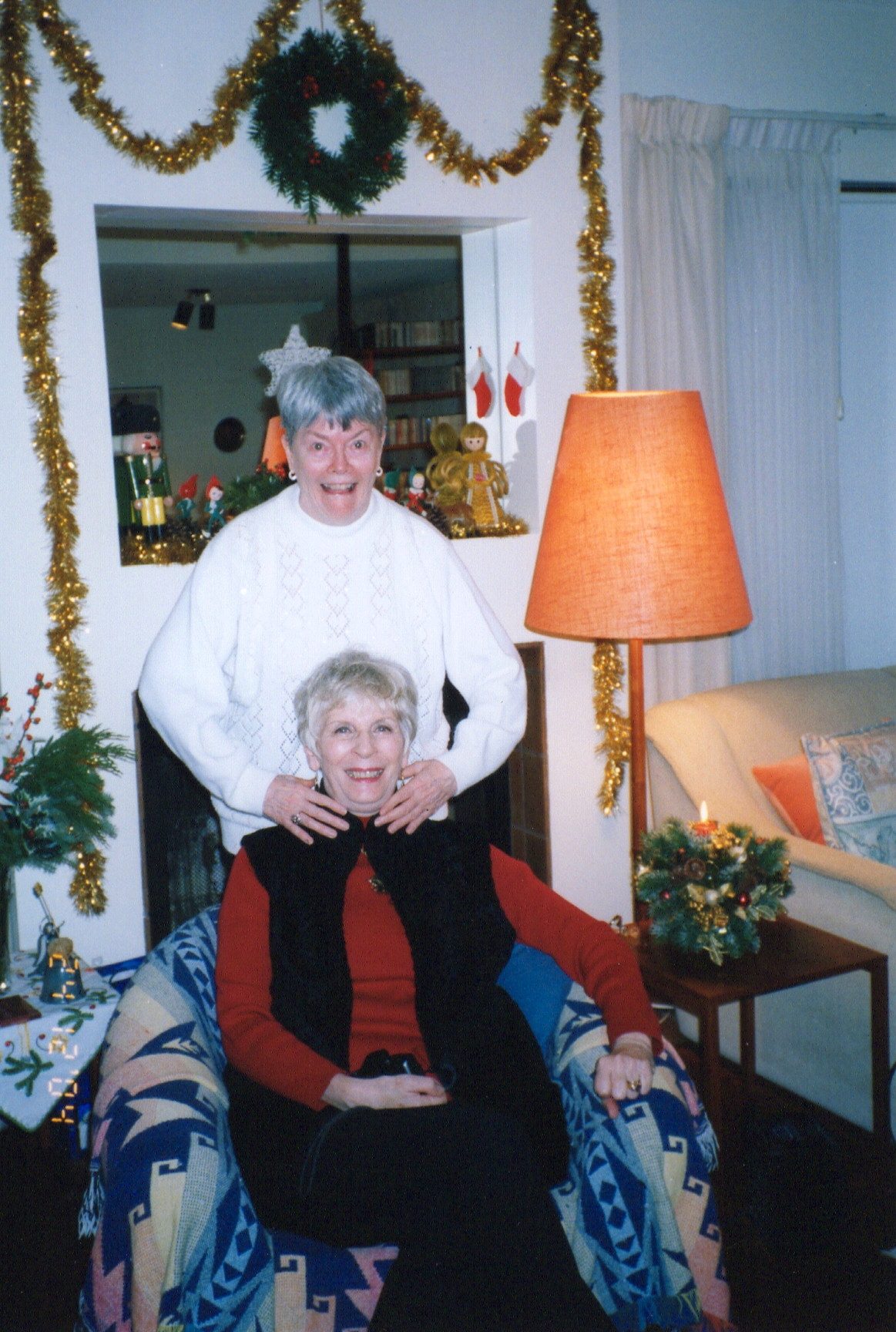 Frances and her best friend in 2004