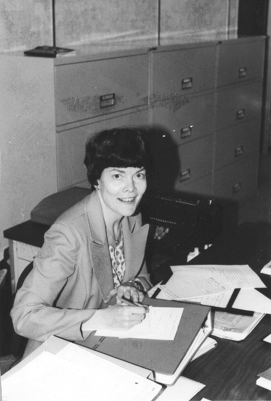 Frances at work in 1979